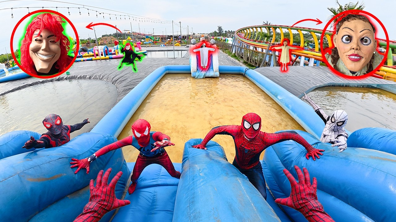 6 Spider-Man vs All Smiling Women Dancing in Water Parks | BEST OF 2026