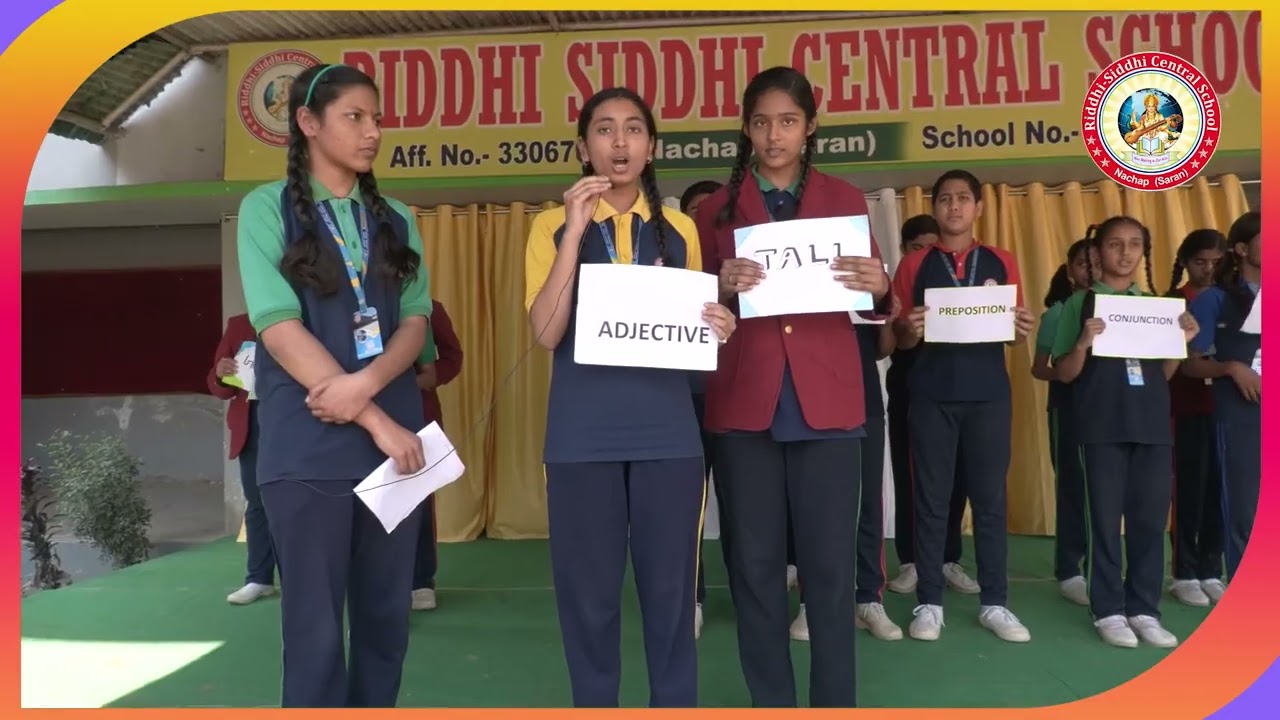 Introduction of parts of speech Extra Activity | STD-VII / Riddhi Siddhi Central School