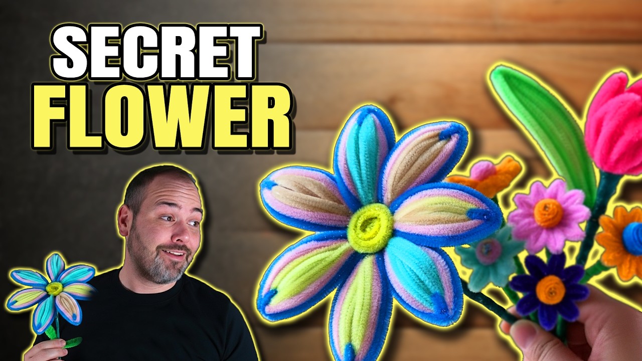 asy $1 Pipe Cleaner Flowers (Step-by-Step DIY) 💐