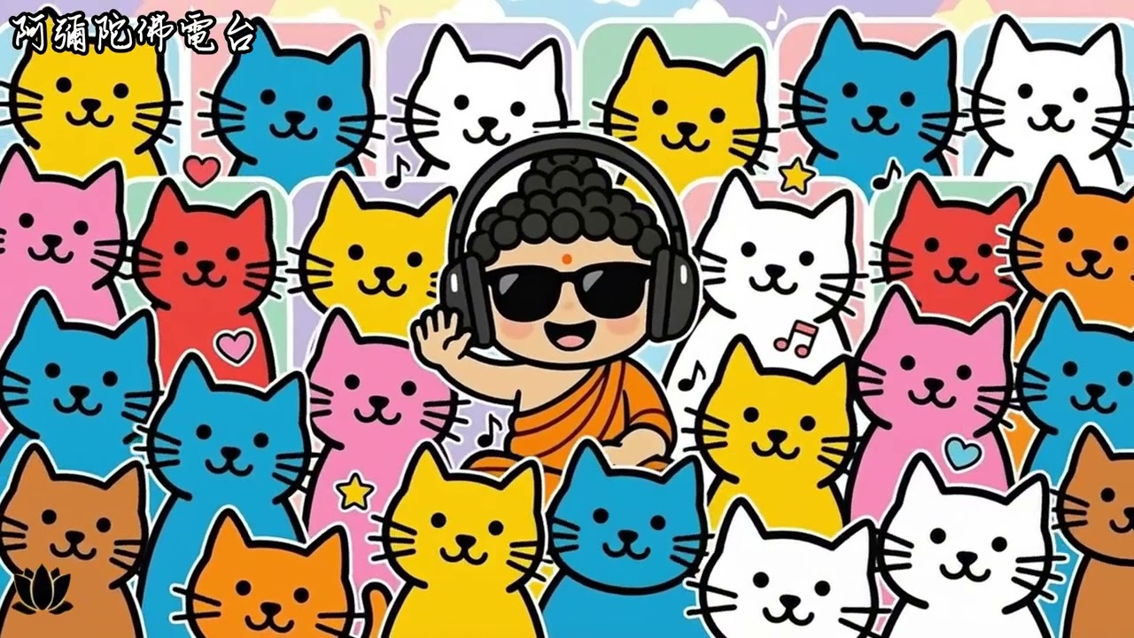 【往生咒 &times; 萌系可愛力量】給心靈一個溫暖擁抱❤️｜輕甜療癒系佛樂｜重置好運、告別煩惱、讀書工作 BGM