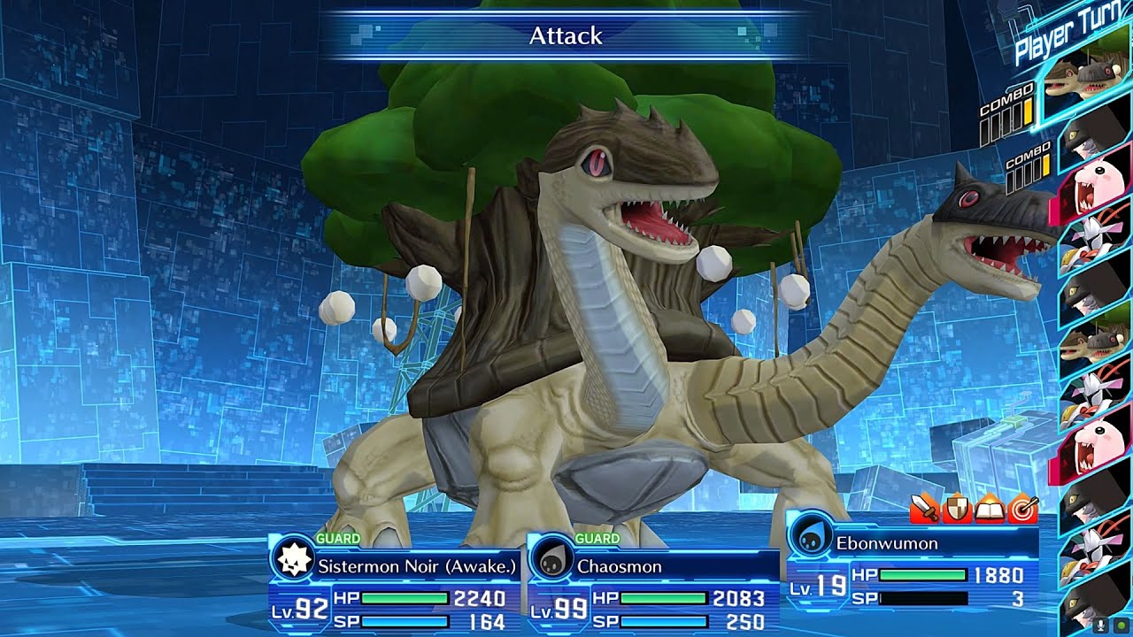 MetalSeadramon evolve Ebonwumon and Skill.: Digimon Cyber Sleuth Mods