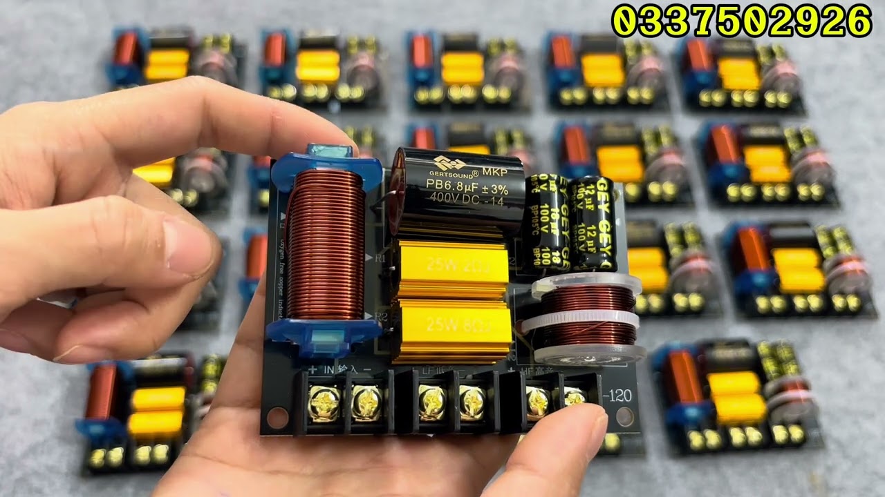 Mạch Phân Tần 2 đường tiếng 1 bass 1 trép cắt tần số chuẩn đưa ra chất âm thanh hay