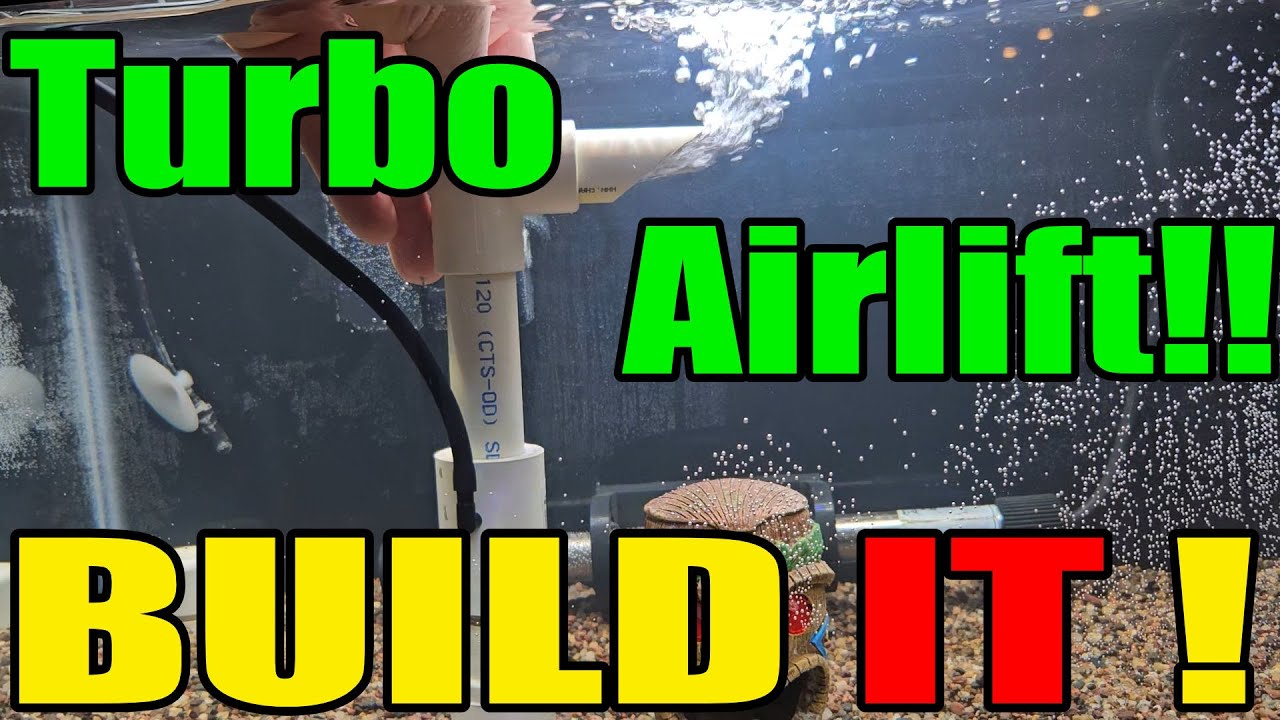 HOW TO: Aquarium Turbo Czech Airlift for Matten/UGF