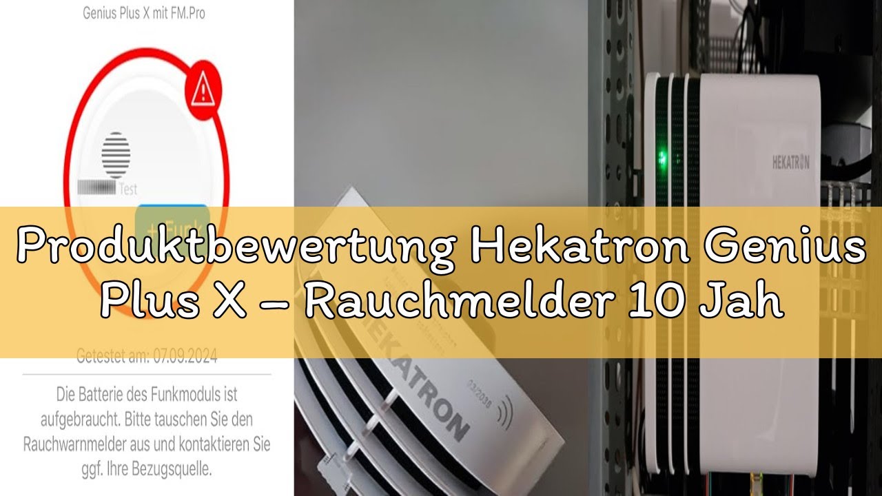 Produktbewertung Hekatron Genius Plus X &ndash; Rauchmelder 10 Jahre Batterie &ndash; optional Funk vernetzbar &ndash;