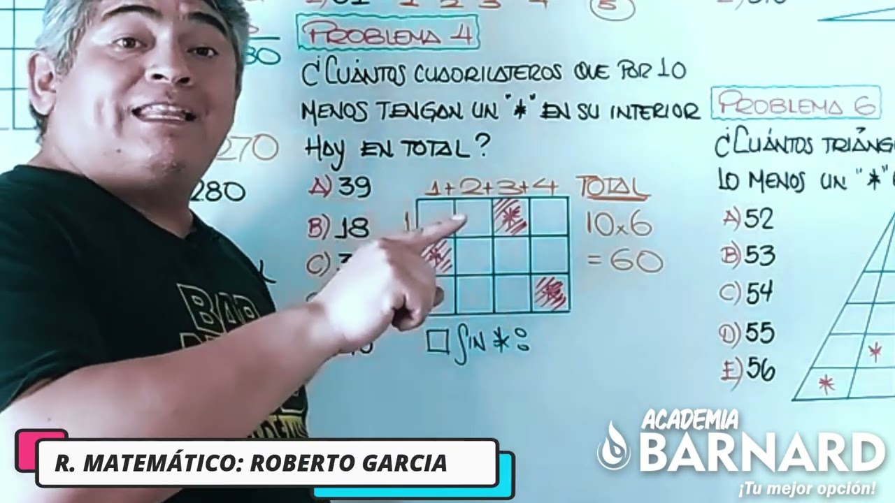 CONTEO DE FIGURAS PARTE 2 - EJERCICIOS RESUELTOS - NIVEL PREUNIVERSITARIO
