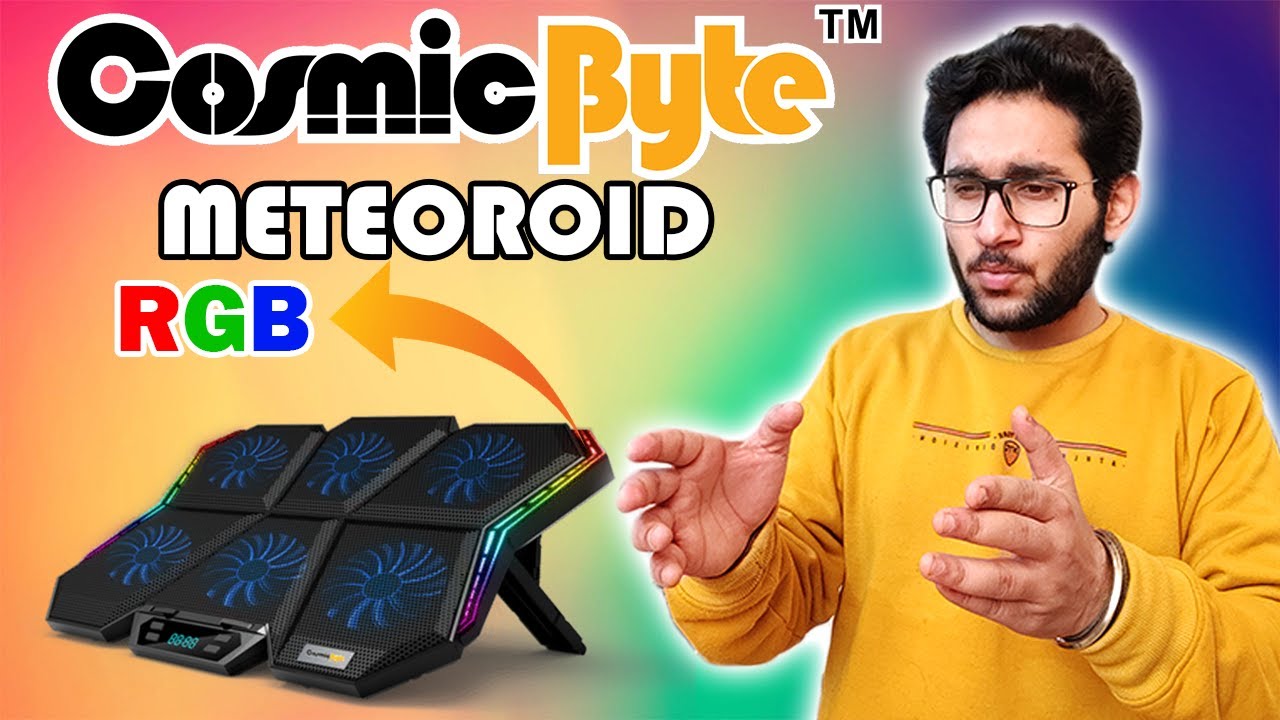 COSMIC BYTE METEOROID RGB Cooling Pad | Unboxing & Review | Temperature Test