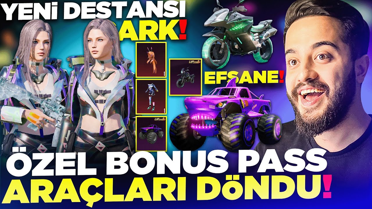 YENİ DESTANSI ÇARK GELDİ! BONUS PASS ARAÇLARI GERİ DÖNDÜ! (EFSANE) PUBG Mobile