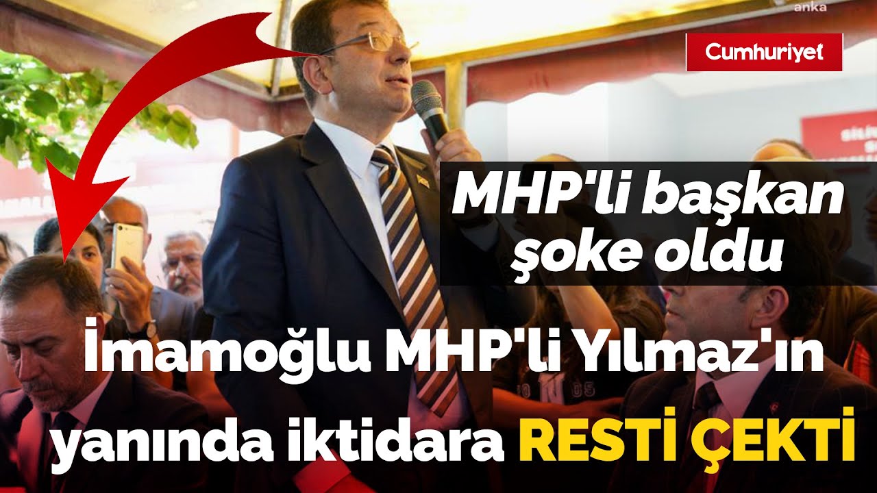 Ekrem İmamoğlu MHP'li Volkan Yılmaz'ın yanında iktidara resti çekti: Yılmaz, ne yapacağını şaşırdı