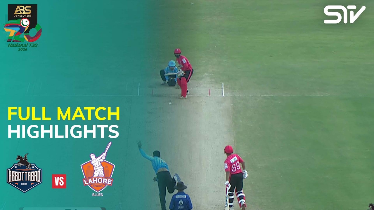 Full Match Highlights | Abbottabad vs Lahore Blues M19| National T20 Cup| MZA1U
