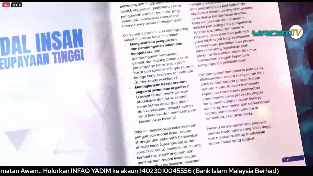 [LANGSUNG] MAJLIS AMANAT KETUA PENGARAH PERKHIDMATAN AWAM 2026