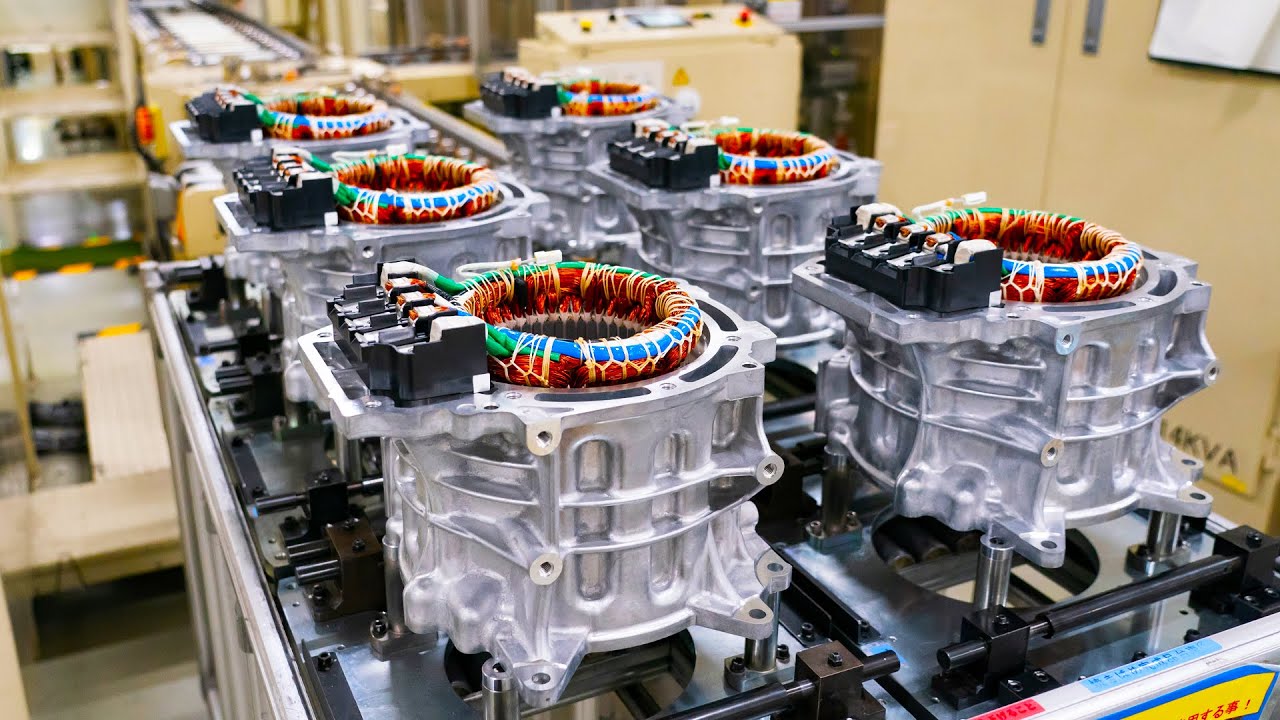 Nissan Electric Motor Production line in Yokohama Plant