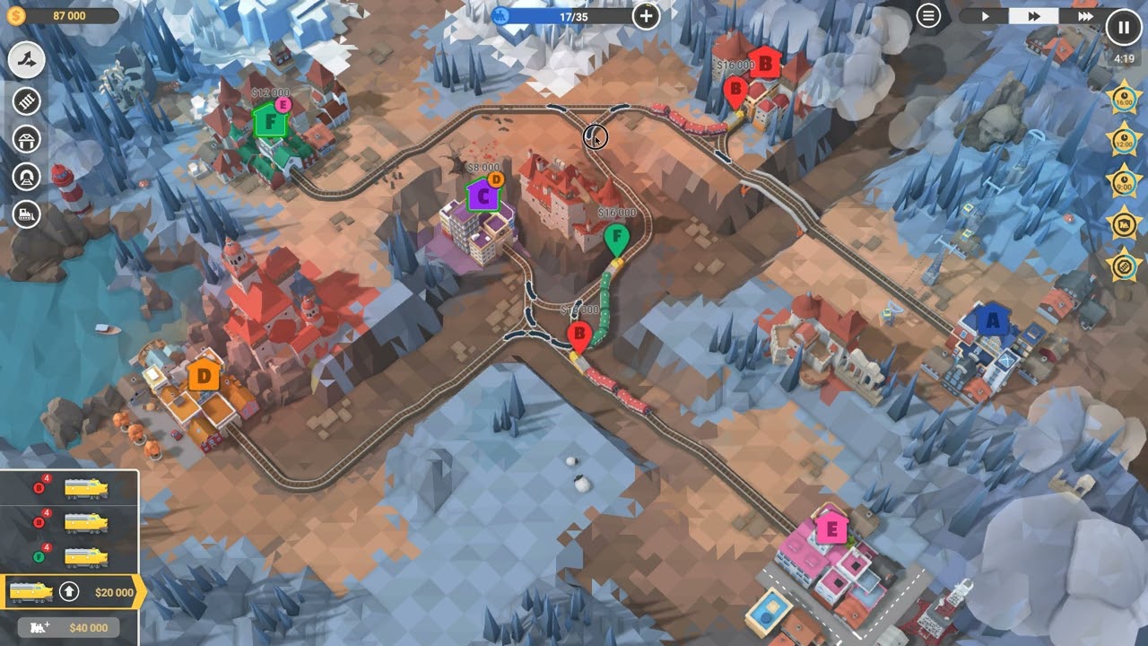 Playing Train Valley 2 #54 (Transylvania) 4 Stars (Unlocked The Tractor)