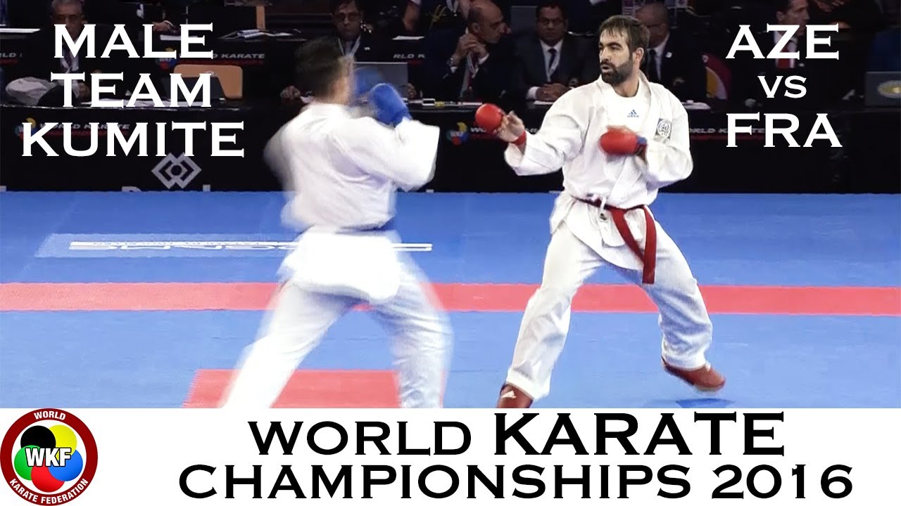 BRONZE (2/4) Male Team Kumite AZE vs FRA. 2016 World Karate Championships | WORLD KARATE FEDERATION