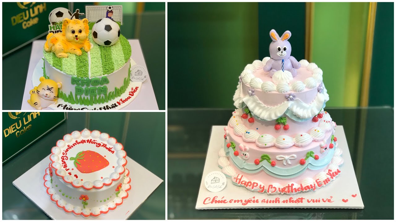 Làm bánh kem sân banh, bánh kem hàn quốc cổ điển mix hiện đại | Dieulinhcake