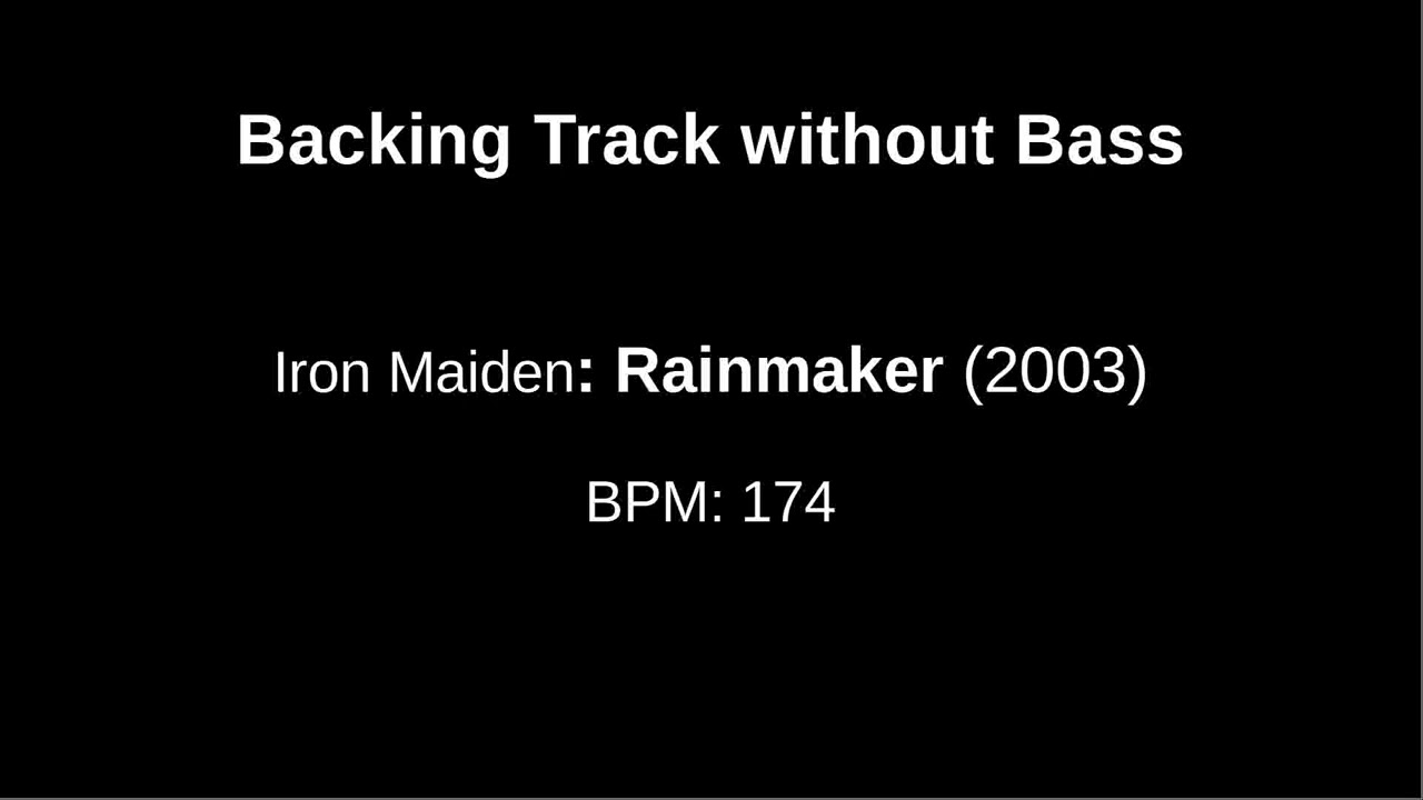 Iron Maiden: Rainmaker (Backing Track for Bass Players)