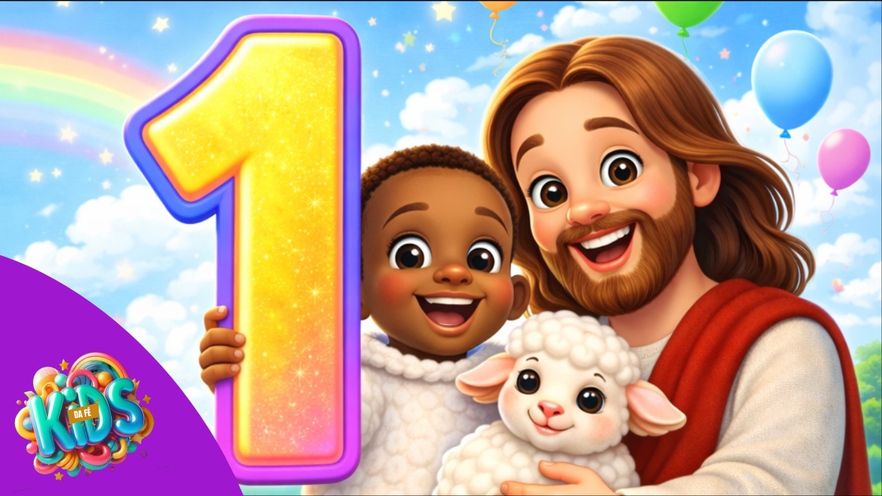 AS OVELHINHAS DO PASTOR JESUS | Aprenda a Contar de 1 a 10 Cantando - KIDS da Fé 