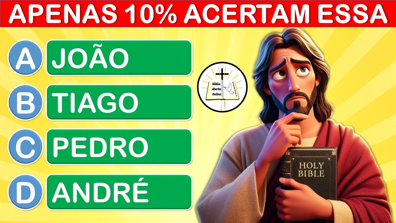 50 PERGUNTAS BÍBLICAS DE NÍVEL FÁCIL MÉDIO E DIFÍCIL - QUIZ BÍBLICO #3