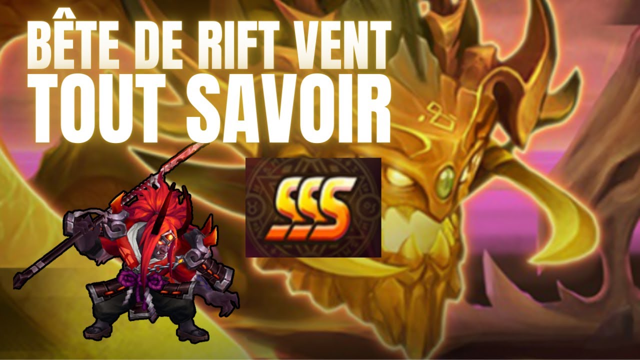 Guide débutant : Tout savoir sur la Bête de rift vent, TRICARU EARLY ! SSS team F2P Summoners war