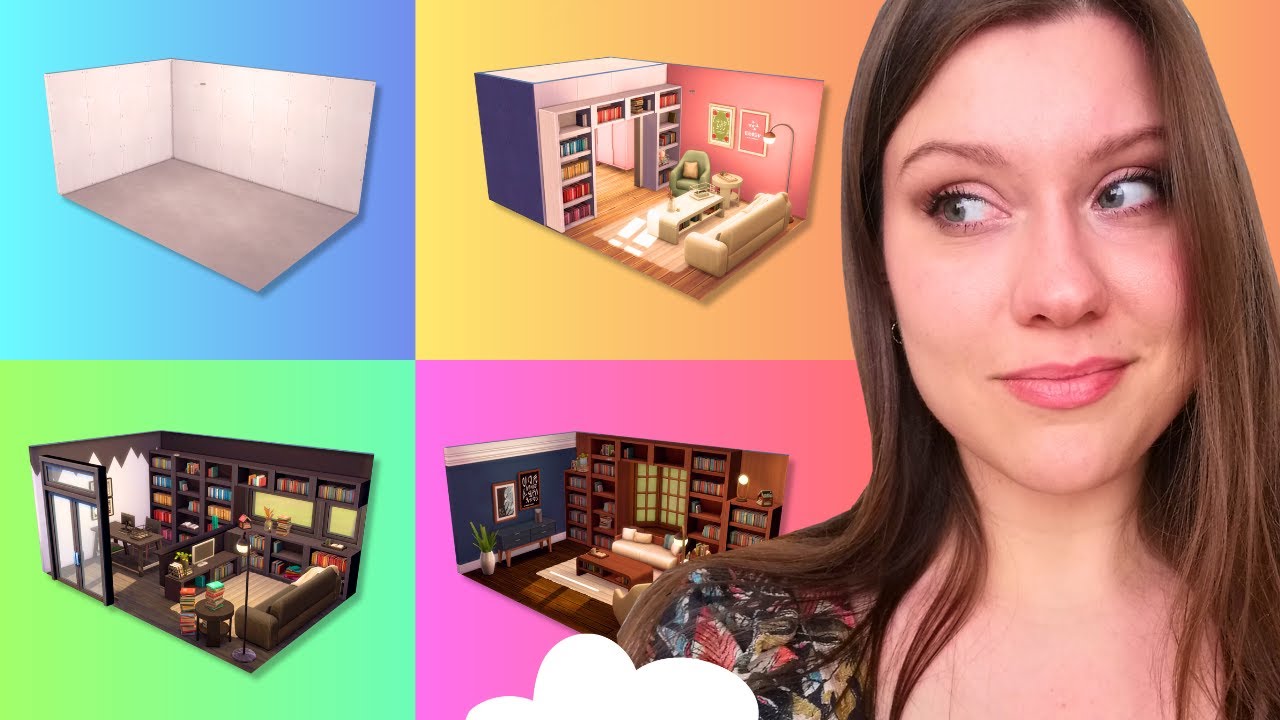 Une pièce, 3 aménagements différents ! 🤕 | SIMS 4