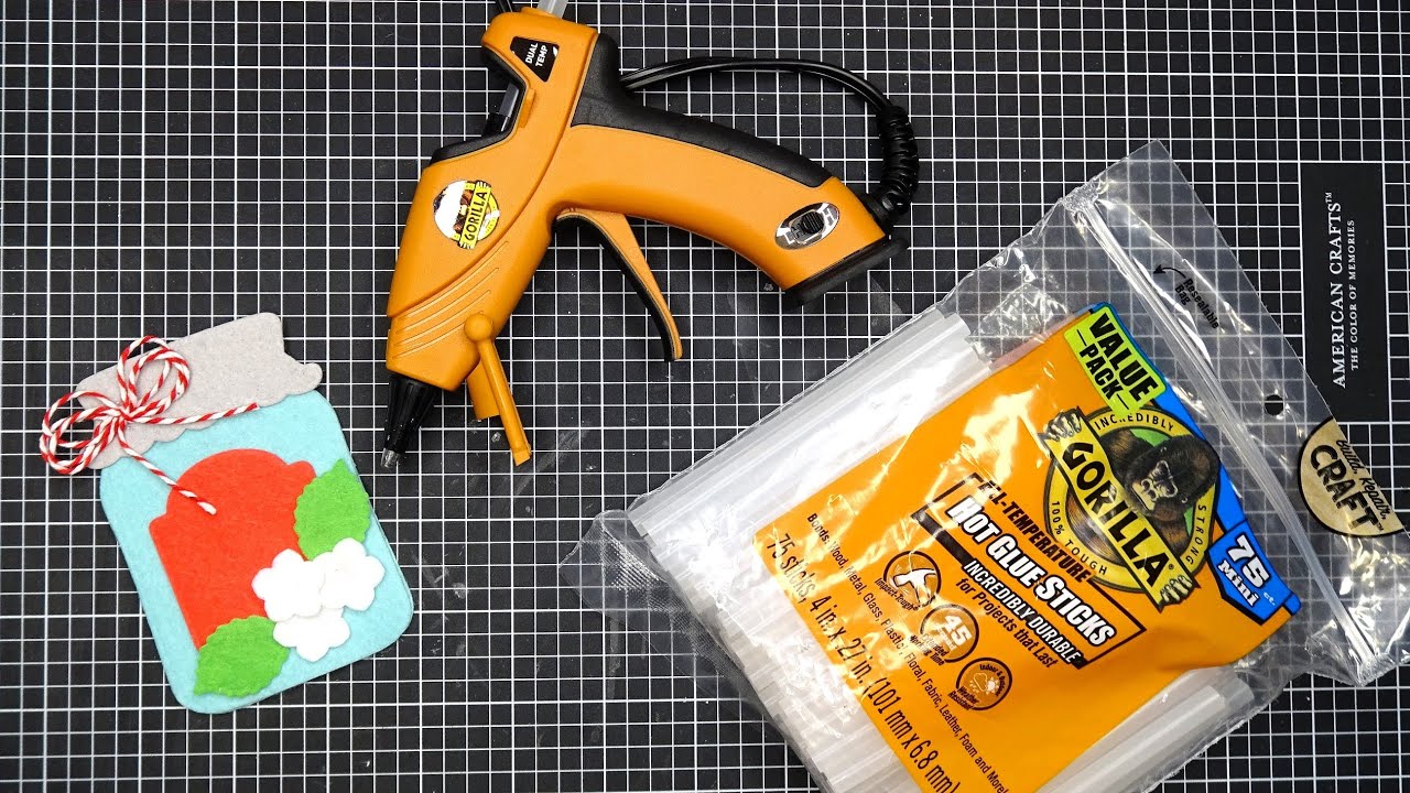 Gorilla Dual Temp Mini Glue Gun Review & Cute Felt Gift Pocket Tutorial!