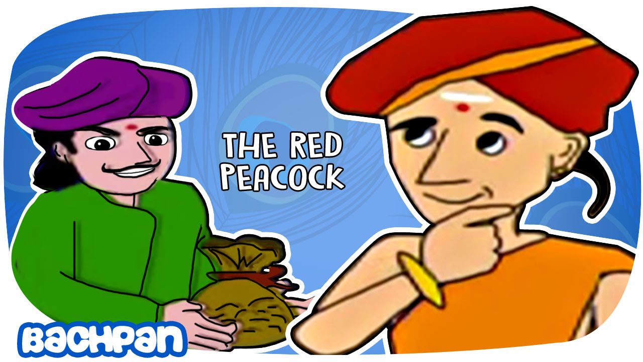 Funny Tenali Raman Story | Red Peacock | Tenali Raman Cartoon Story | Bachpan Tube