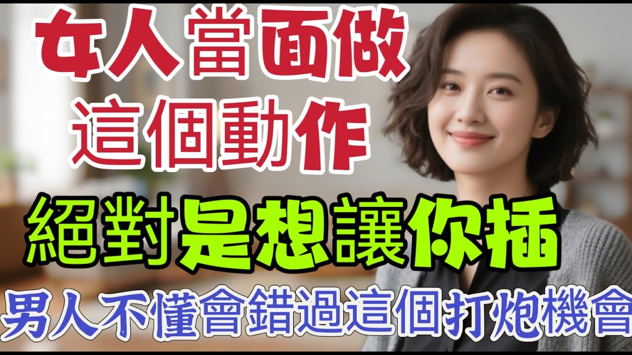 女人當面做這個動作，絕對是想“要你”，很多男人不懂，白白錯過！｜  #心理健康 #女人心理 #讀懂女人 #戀愛 #情感 #告別 #親密關係 - #分享