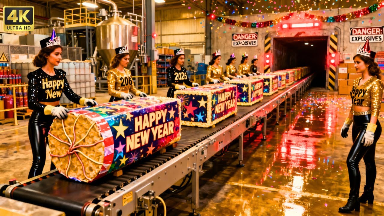 Inside A Modern Fireworks Factory: Making Massive Aerial Shells For New Year 2026 (Full Process)