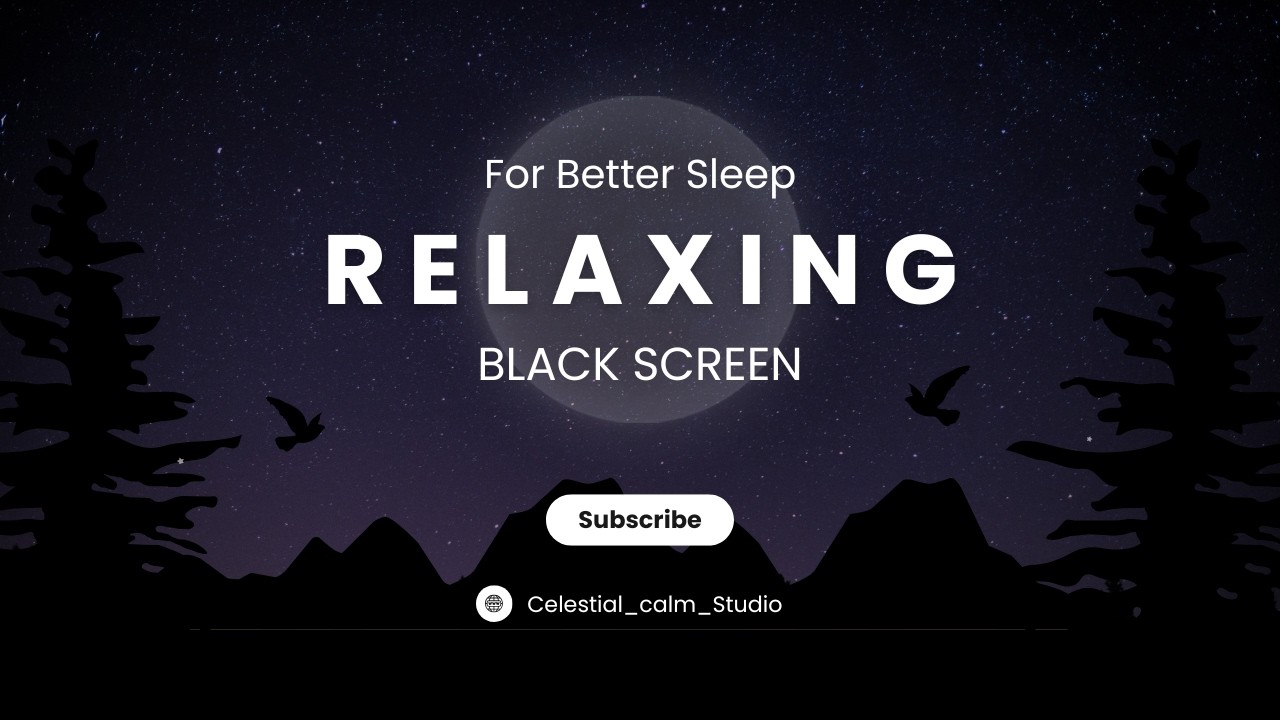 Moonlit Stones- Deep Sleep Music with Black Screen
