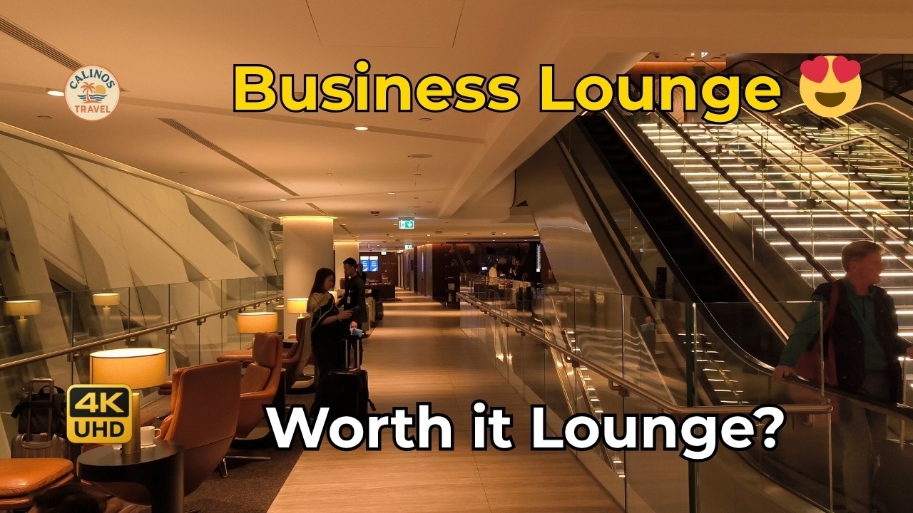 Einblick in die Etihad Business Class Lounge Abu Dhabi (4K) ✨ | Essen, Bar & Ruhebereiche