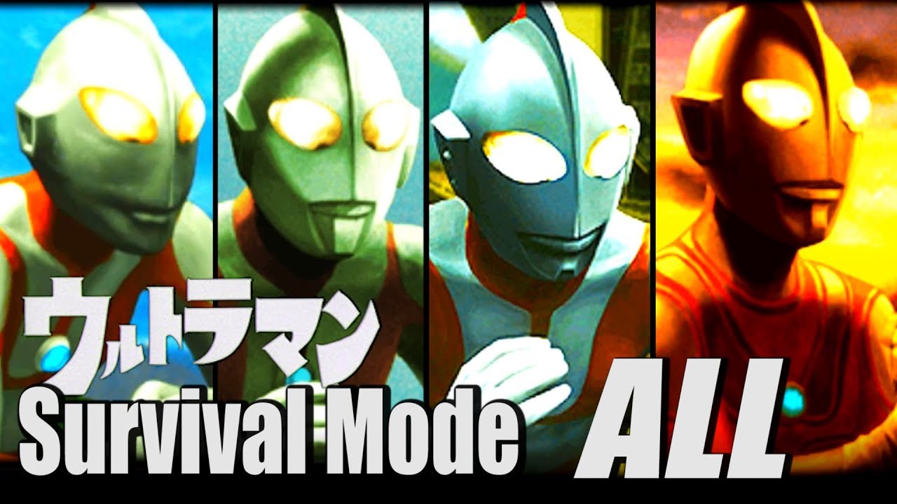 ULTRAMAN PS2 GAME - Survive Mode All Part  ( 1080p HD 60fps )