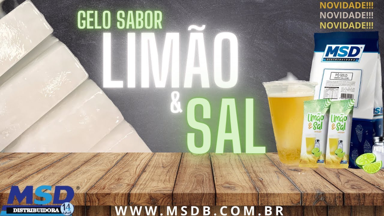 GELO SABOR LIMÃO E SAL