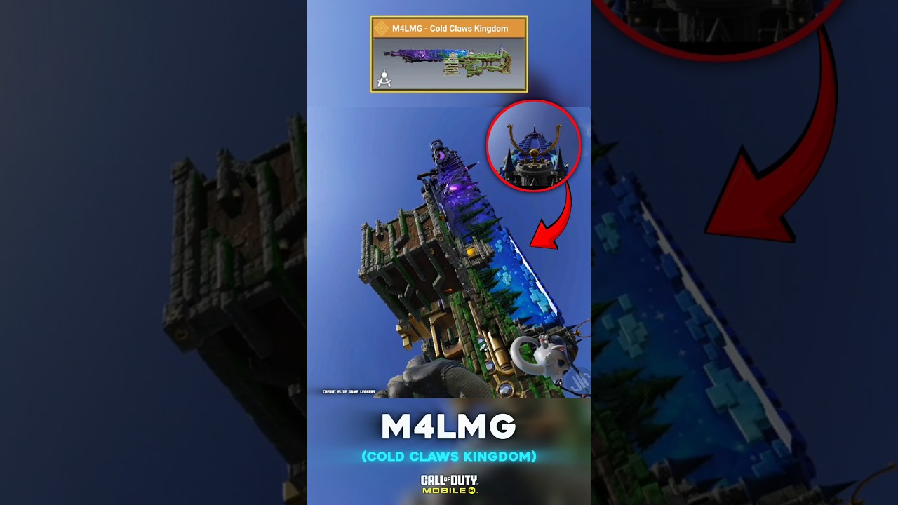 Minecraft In CODM💚 NEW Legendary M4LMG - Cold Claws Kingdom🐱