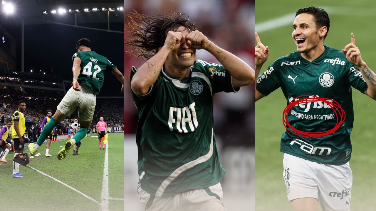 COMEMORAÇÕES HISTÓRICAS DE JOGADORES DO PALMEIRAS CONTRA O CORINTHIANS 