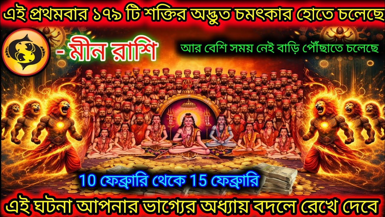 মীন রাশি এই প্রথমবার ১৭৯ টি শক্তির চমৎকার হোতে চলেছে,Meen Rashi,Pisces ♓