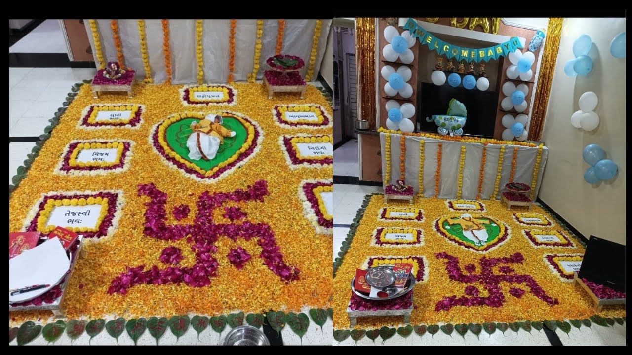 6th Day Baby photoshoot Ideas at home💥 | 6th Day Decoration | Chhathi Celebration Photos |