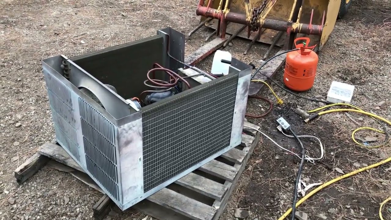 Restored Vintage AC condensing unit Antique 1950's Running York Air conditioner R22 Shortage 2022
