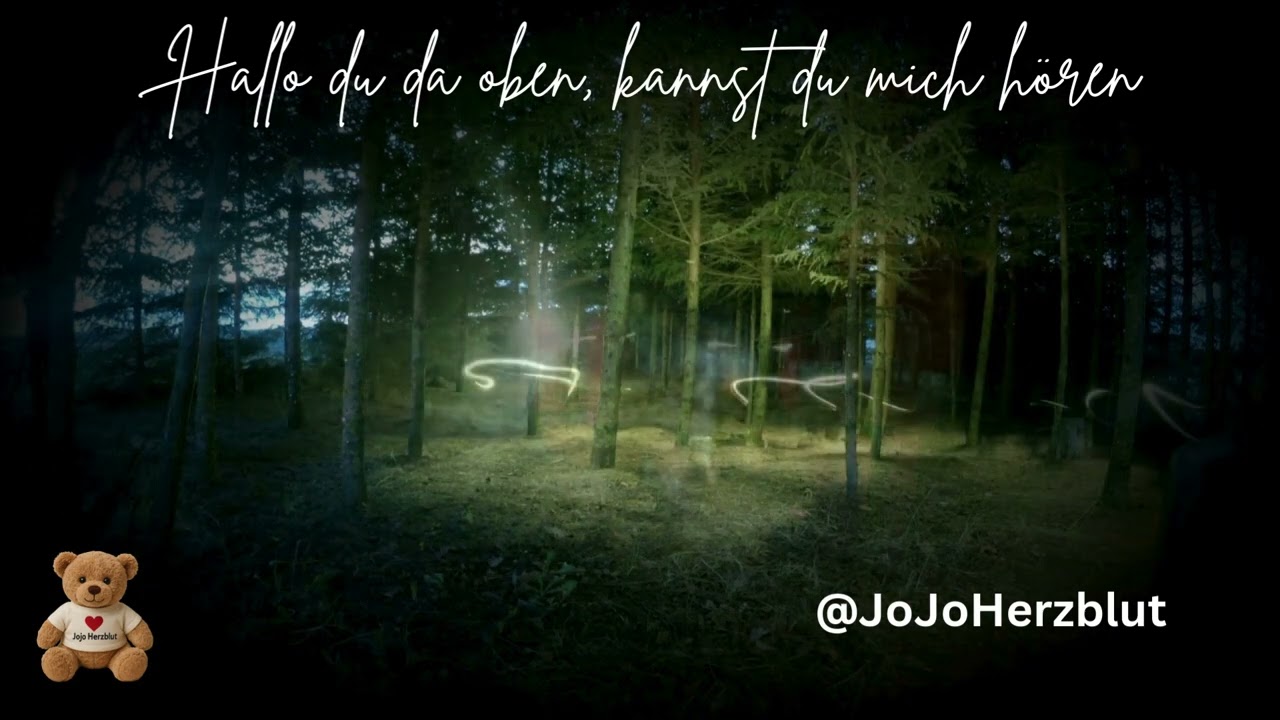 🎵 „Hallo du da oben, kannst du mich hören“ –  JoJoHerzblut.