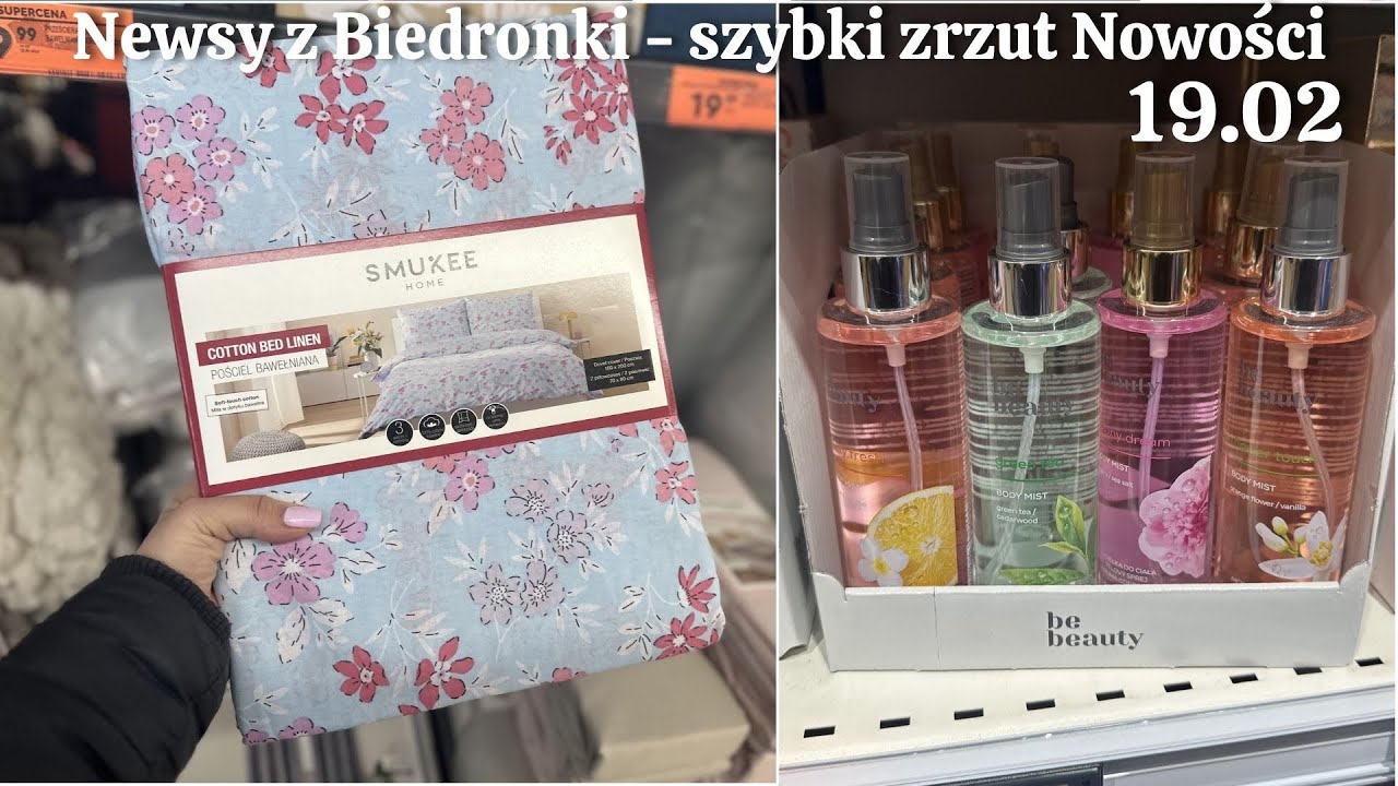 🌷BIEDRONKA POŚCIEL W KWIATY 🌸 PODUSZKI, KOŁDRY, LUSTRA WOW! 🩷 ART. SPOŻYWCZE, CHEMIA, NOWOŚCI
