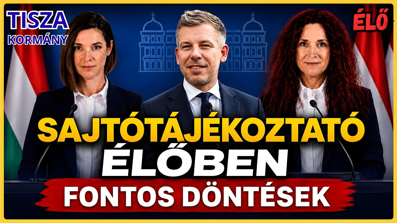 A TISZA Korm&aacute;ny fontos sajt&oacute;t&aacute;j&eacute;koztat&oacute;ja!  🔴⚪🟢 &Eacute;LŐ K&Ouml;ZVET&Iacute;T&Eacute;S #tiszap&aacute;rt #magyarpeter