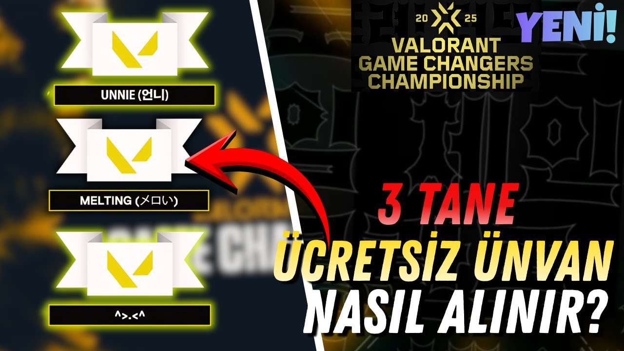 Valorant ÜCRETSİZ 3 TANE YENİ ÜNVAN NASIL ALINIR? // Çabuk Olun!
