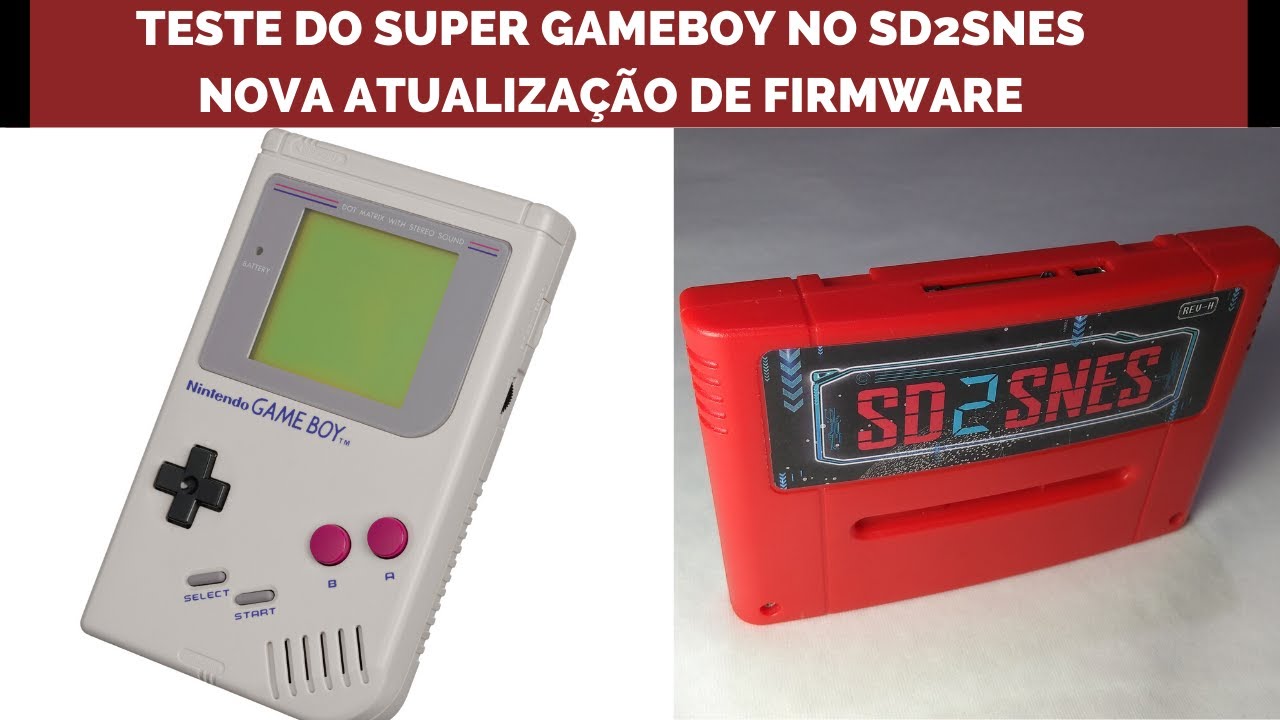 Teste do Super Gameboy no Sd2Snes do Aliexpress