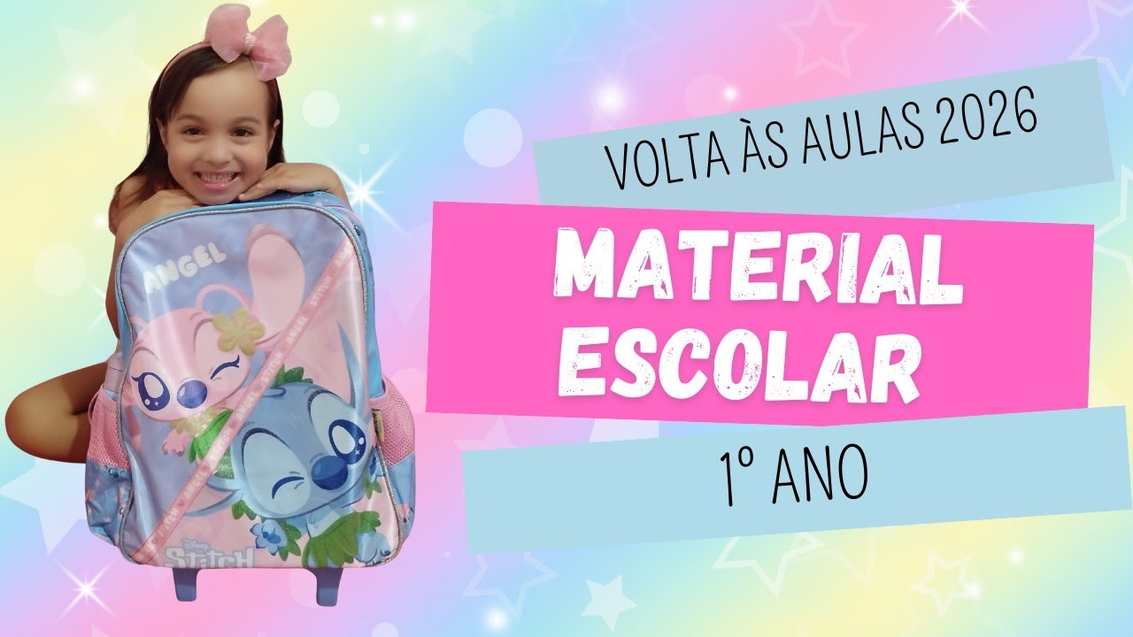 Material Escolar 2026/Stitch/Volta às aulas #materialescolar #voltaasaulas #stitch 