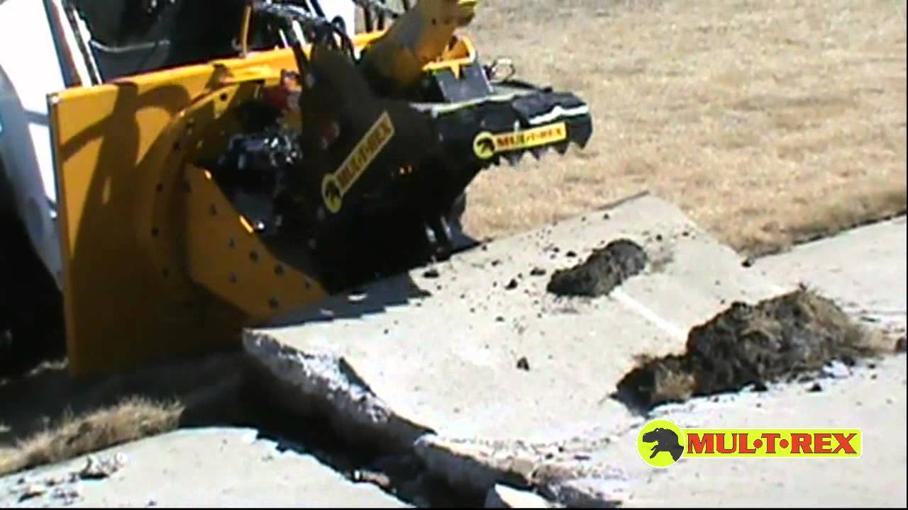 Concrete Removal with Mul&bull;T&bull;Rex - The Multi Tool of Skid Loader Attachments