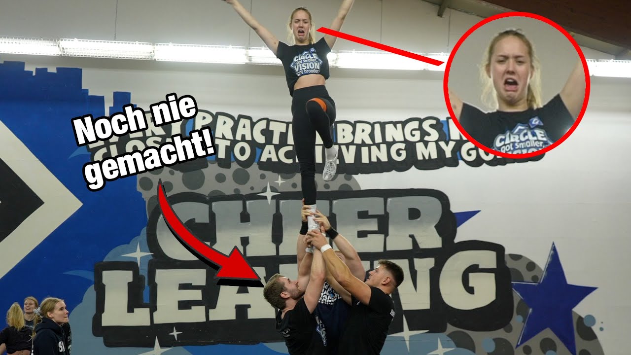 Das erste mal Groupstunt! (fast) - HSV Open Gym | Cheer Vlog #2