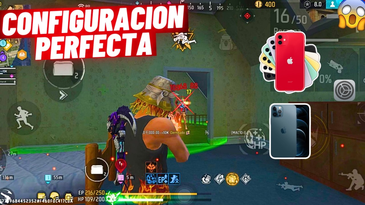 LA MEJOR SENSIBILIDAD ✅🔥+ CONFIGURACI&Oacute;N para iphone ⚙️ Free Fire 2026 8 plus/11/12/13/14/17 pro Max