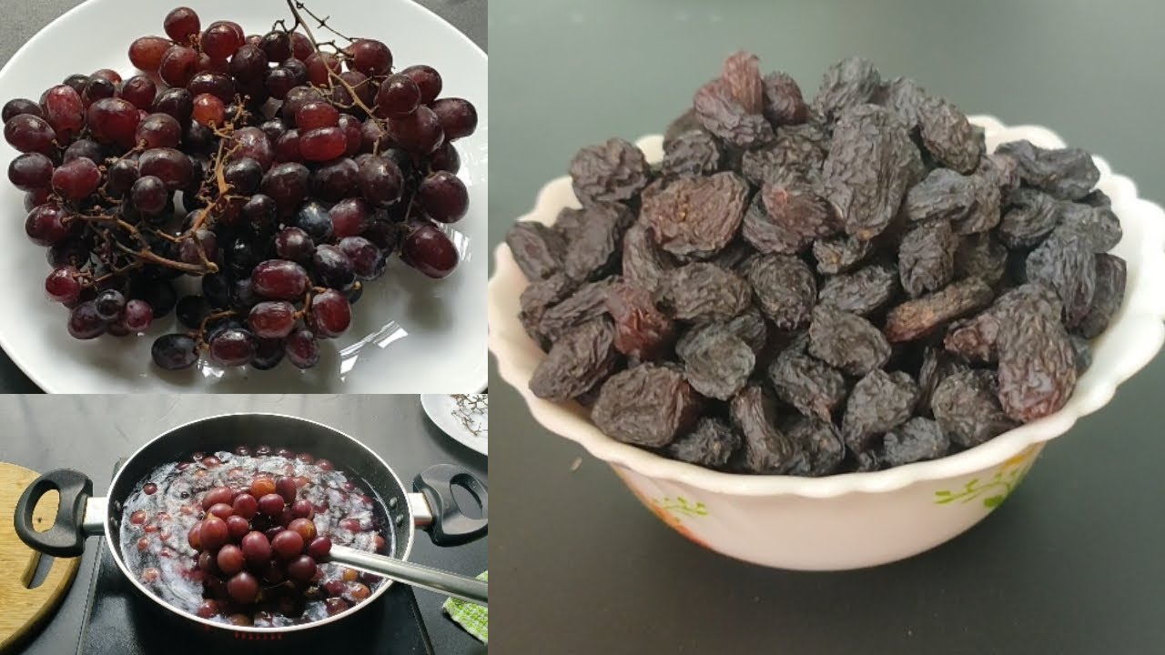 Homemade Black Raisins Recipe | How To Make Black Raisins