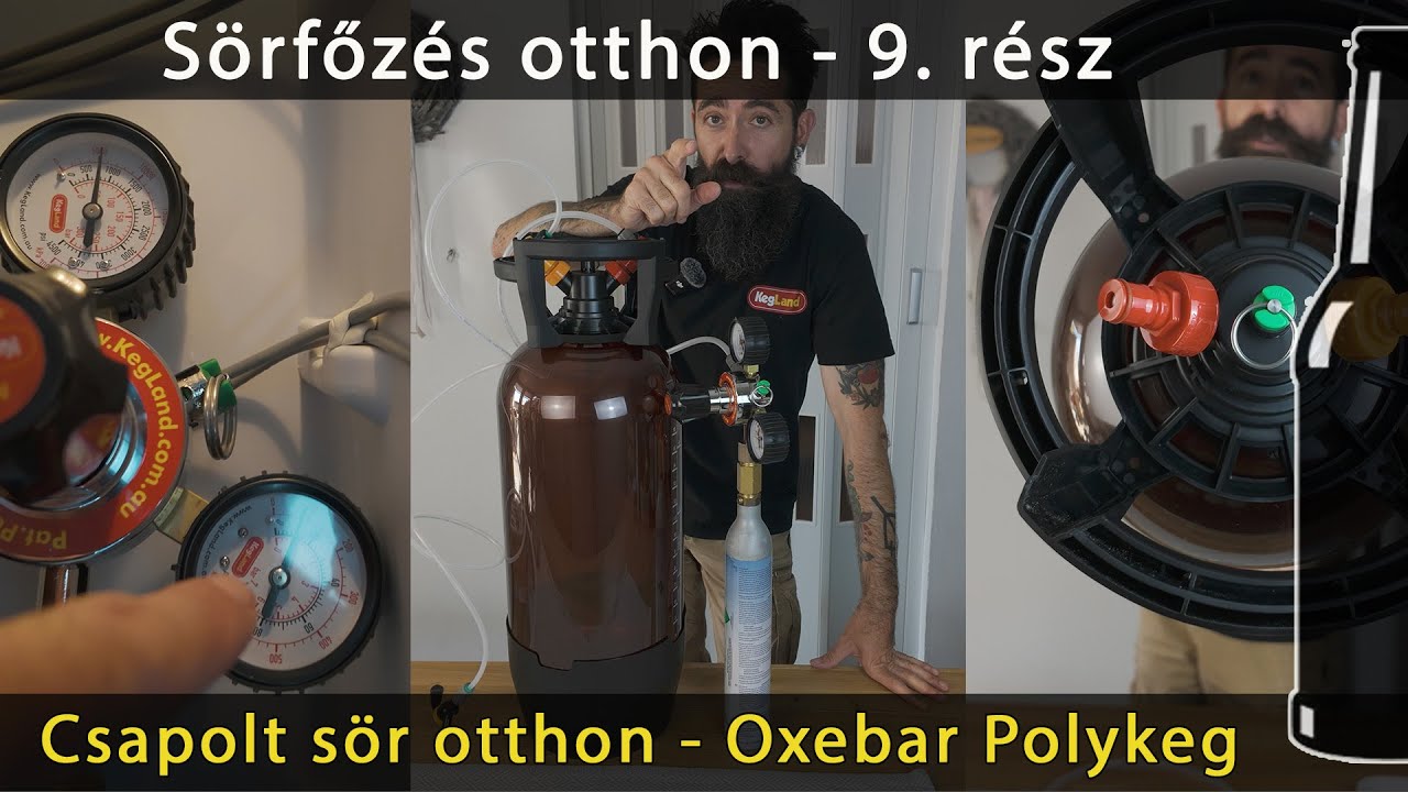S&ouml;rfőz&eacute;s otthon - 9. r&eacute;sz - csapolt s&ouml;r otthon -  Kegland Oxebar polykeg - belga b&uacute;za