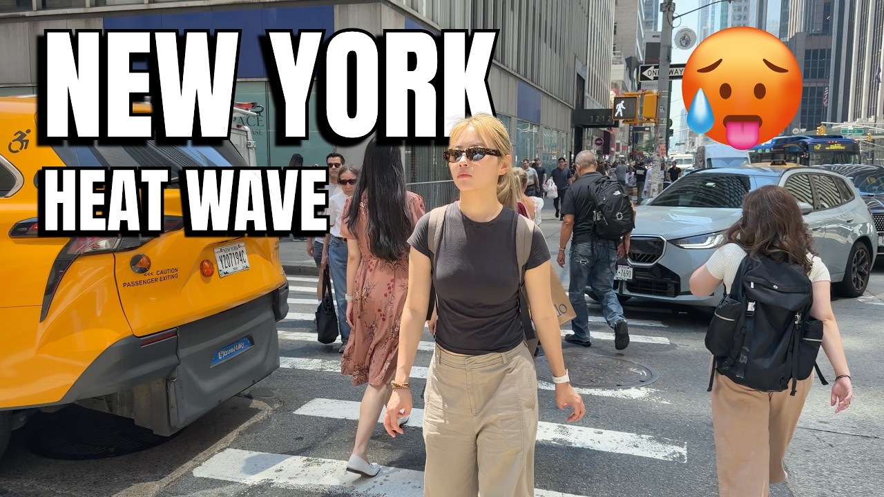 NEW YORK CITY Walking Tour [4K] - NEW YORK Heat Wave 🥵 - First Heat Wave Of The Year
