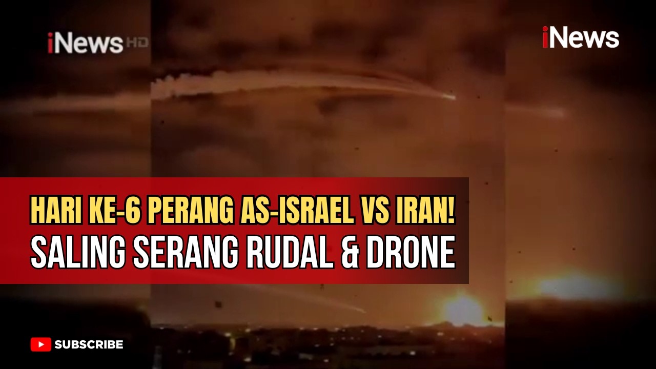 BREAKING NEWS! Hari ke-6 Perang Iran vs AS–Israel, Saling Serang hingga Adu Mekanik Rudal