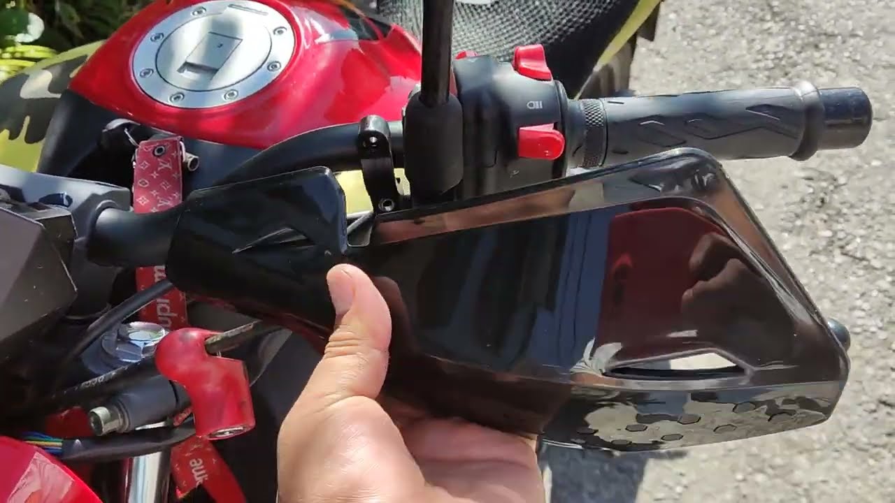 cómo instalar cubrepuños a una moto | handguards a la vortex 250